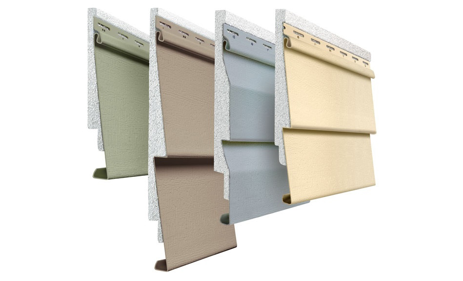 Vinyl siding samples